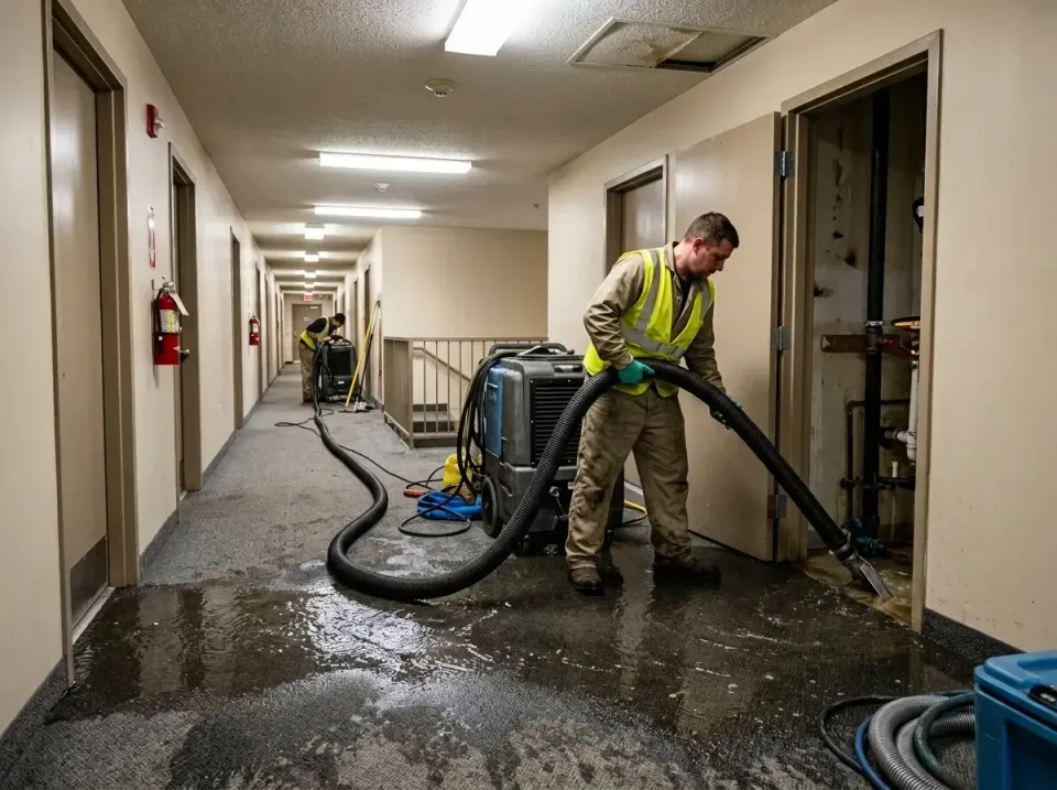 multi-unit-apartment-hallway-f-005 — frequently asked questions, Emergency Burst Pipe Water Extraction & Removal in Allyn, WA